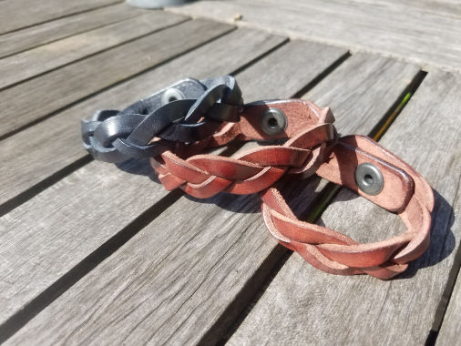 Custom length braid, mahogany 