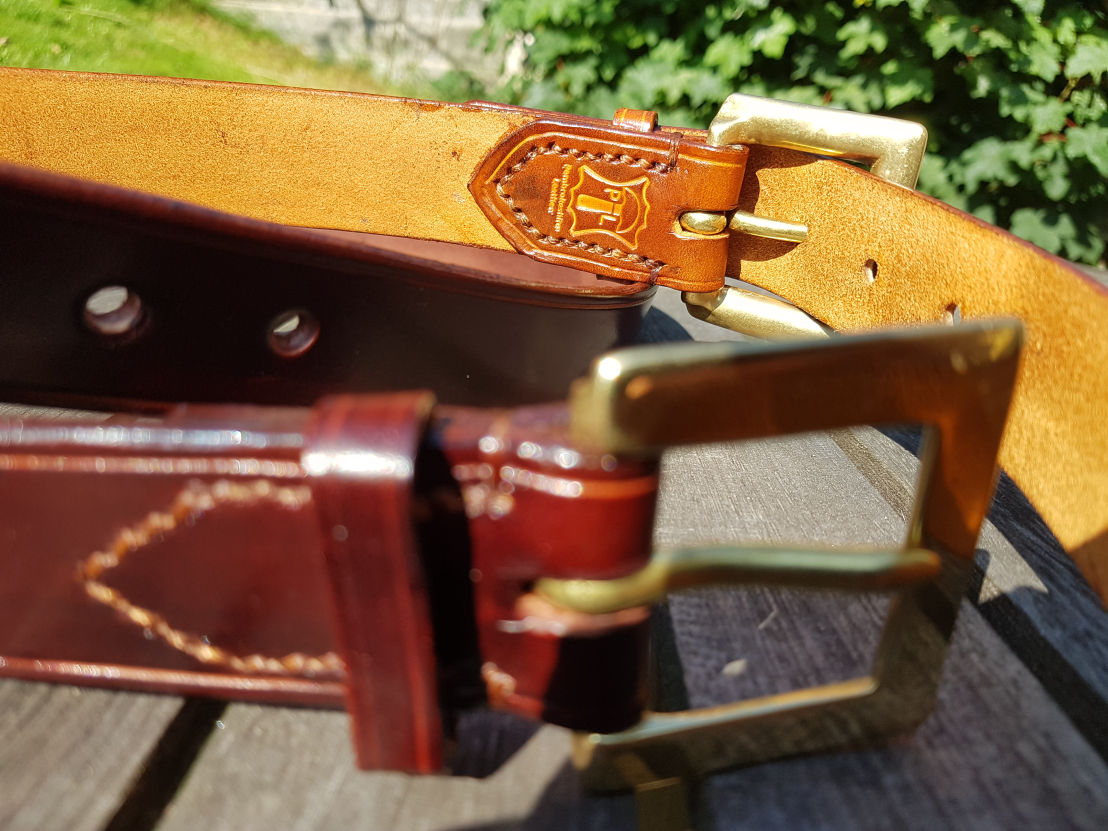 Belts (English bridle, and mahogany)